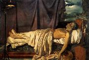Joseph Denis Odevaere Lord Byron on his Death-bed oil painting